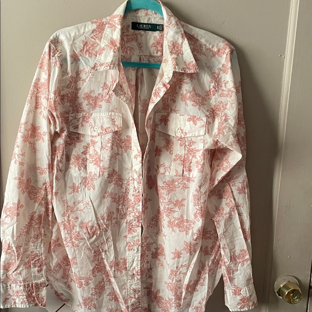Ralph Lauren Pink Floral Shirt